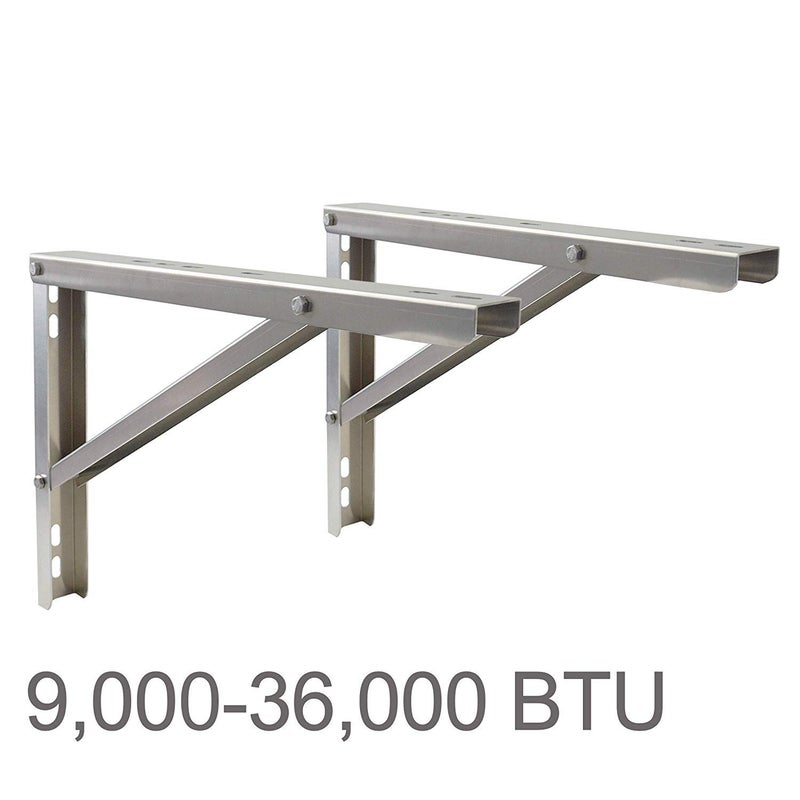 Jeacent Wall Mounting Bracket for 9000-36000 Btu Condenser Ductless Mini Split Air Conditioner Heat Pump Systems, Rust Free Aluminium Alloy Support Brackets - Image 3